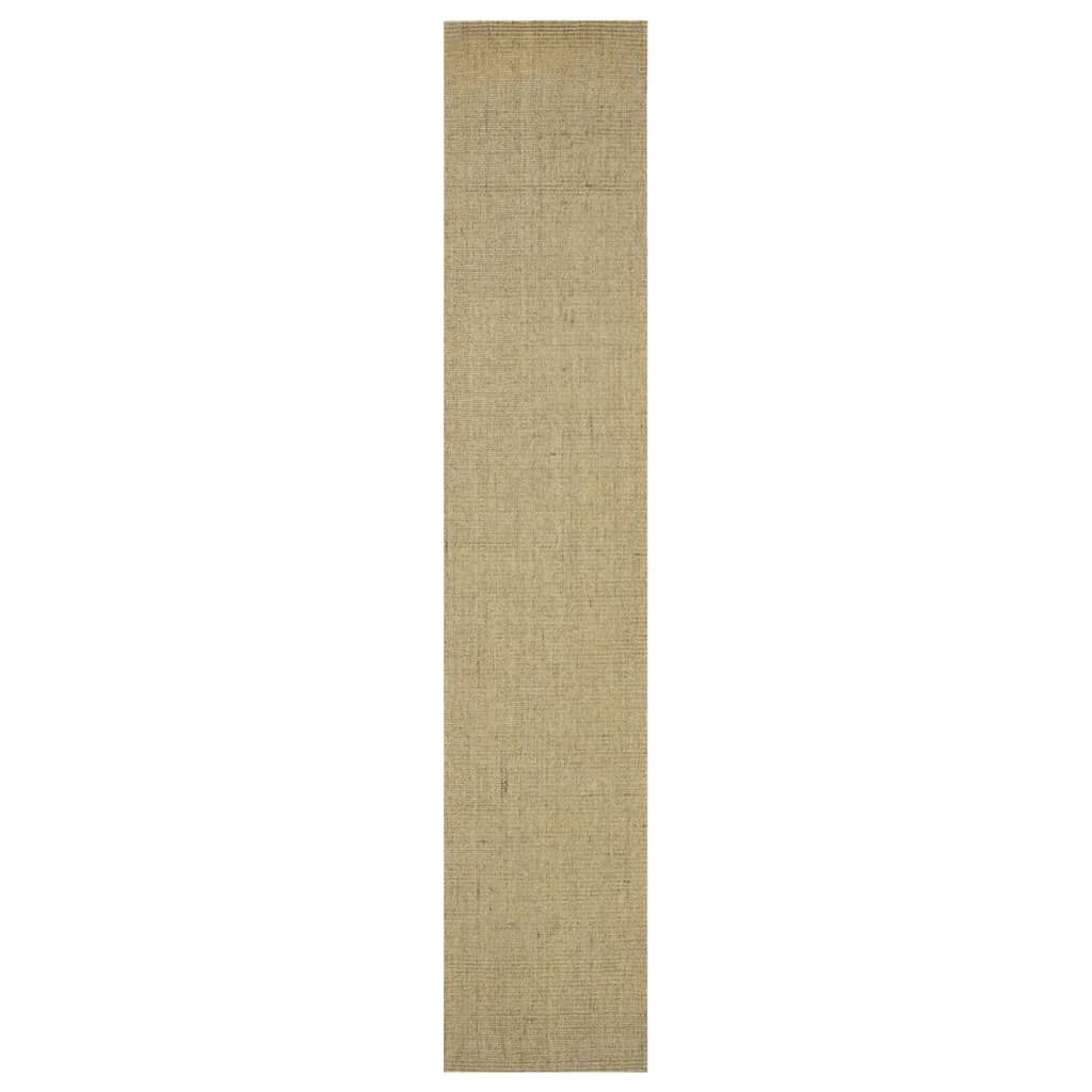 vidaXL Rug Natural Sisal 66x350 cm Green