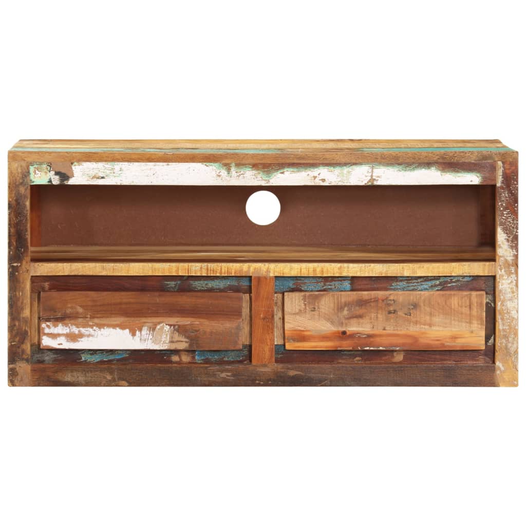 vidaXL TV Cabinet 88x30x40 cm Solid Wood Reclaimed