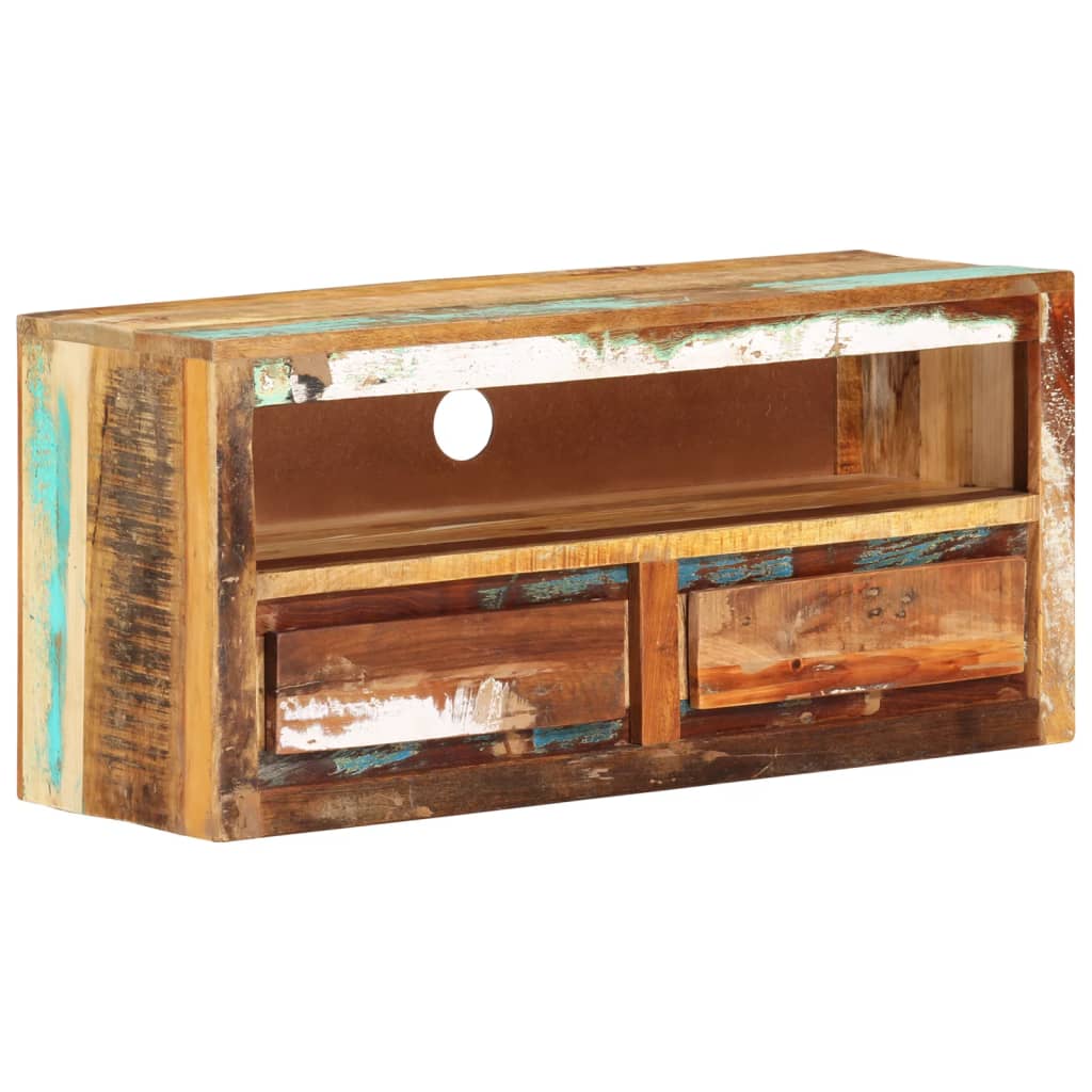 vidaXL TV Cabinet 88x30x40 cm Solid Wood Reclaimed