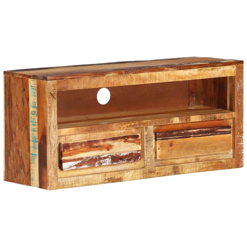 vidaXL TV Cabinet 88x30x40 cm Solid Wood Reclaimed