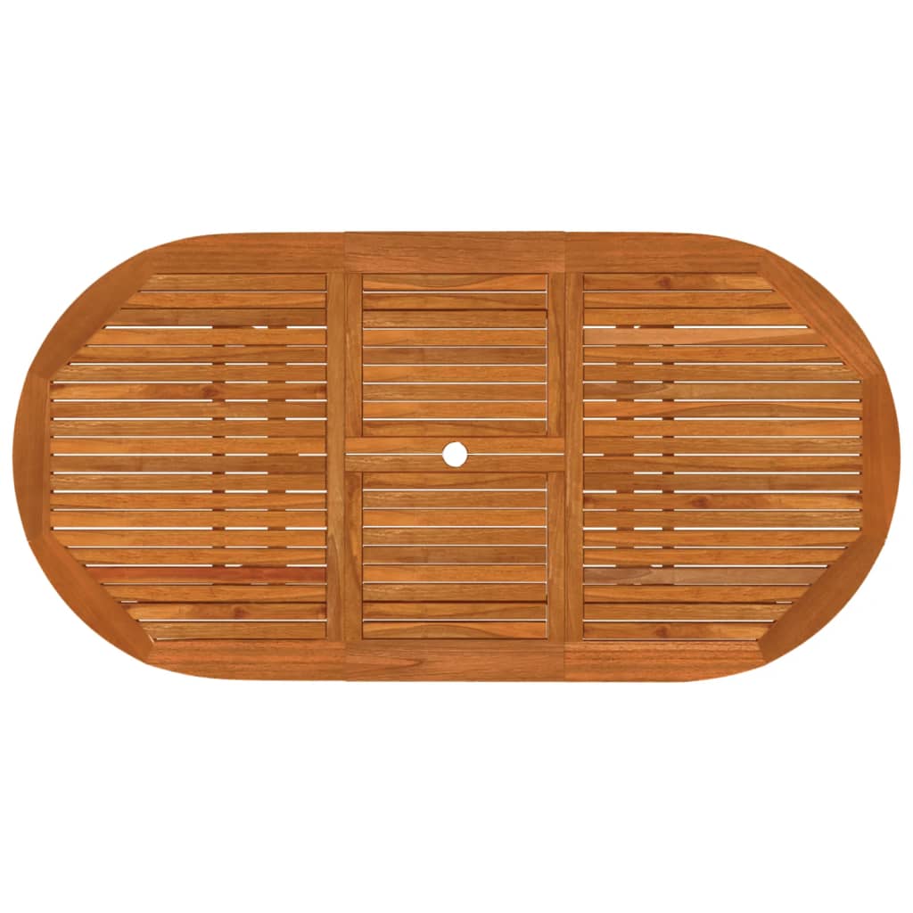 Garden Dining Set | Reddish-brown | Solid eucalyptus wood | Medium