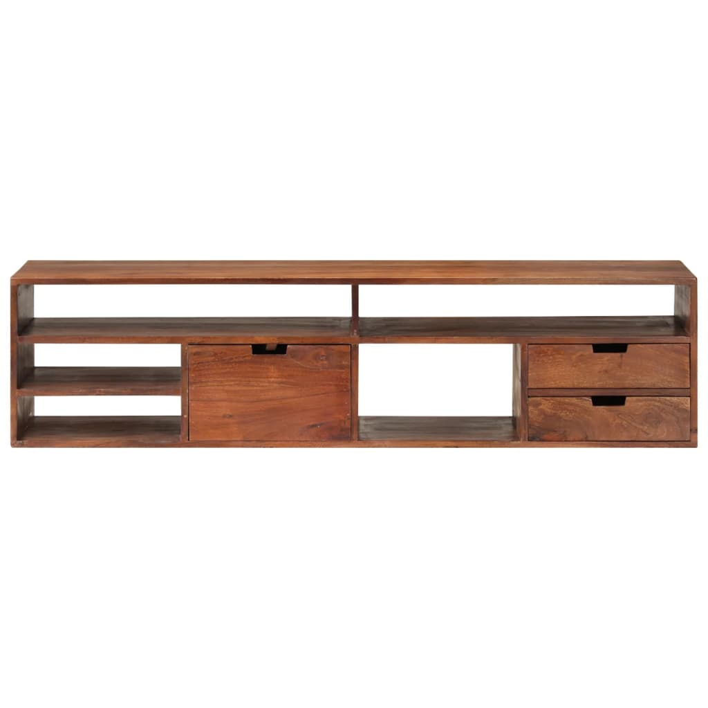 vidaXL TV Cabinet 140x30x35 cm Solid Acacia Wood