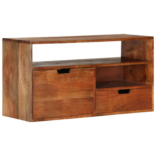 vidaXL TV Cabinet 80x30x42 cm Solid Acacia Wood