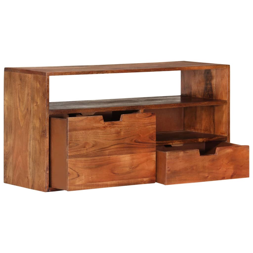 vidaXL TV Cabinet 80x30x42 cm Solid Acacia Wood