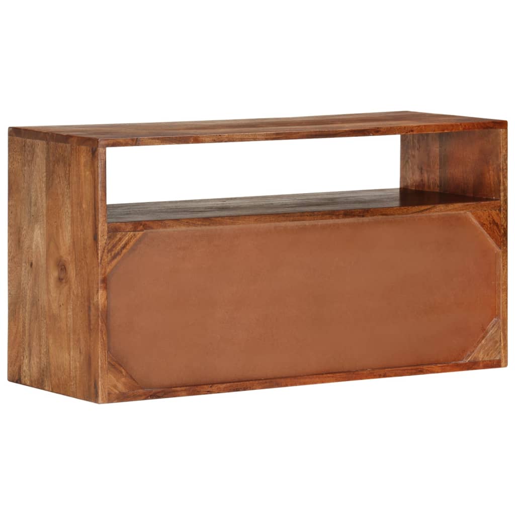 vidaXL TV Cabinet 80x30x42 cm Solid Acacia Wood