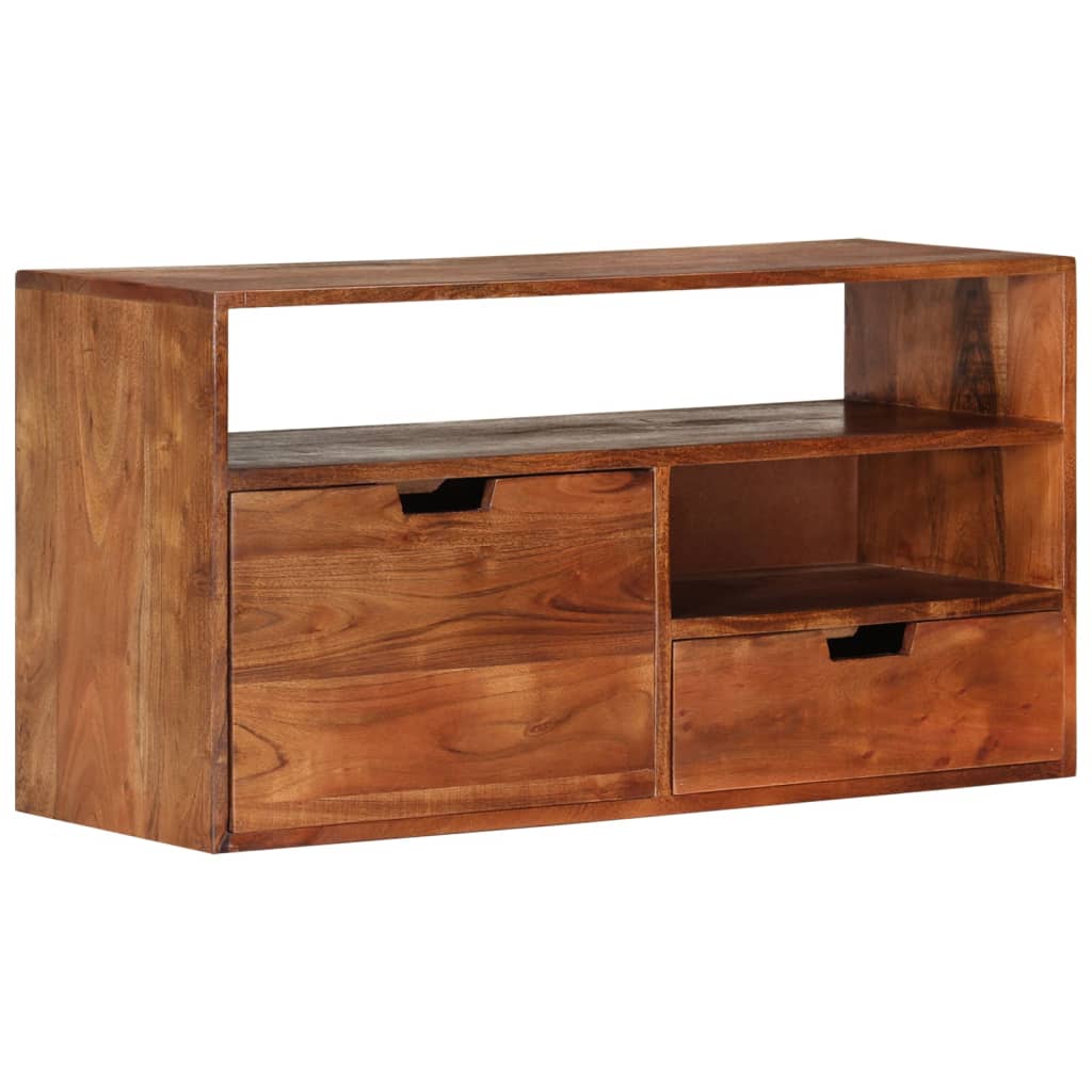 vidaXL TV Cabinet 80x30x42 cm Solid Acacia Wood