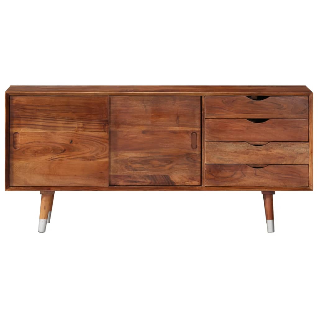 vidaXL TV Cabinet 118x30x55 cm Solid Acacia Wood