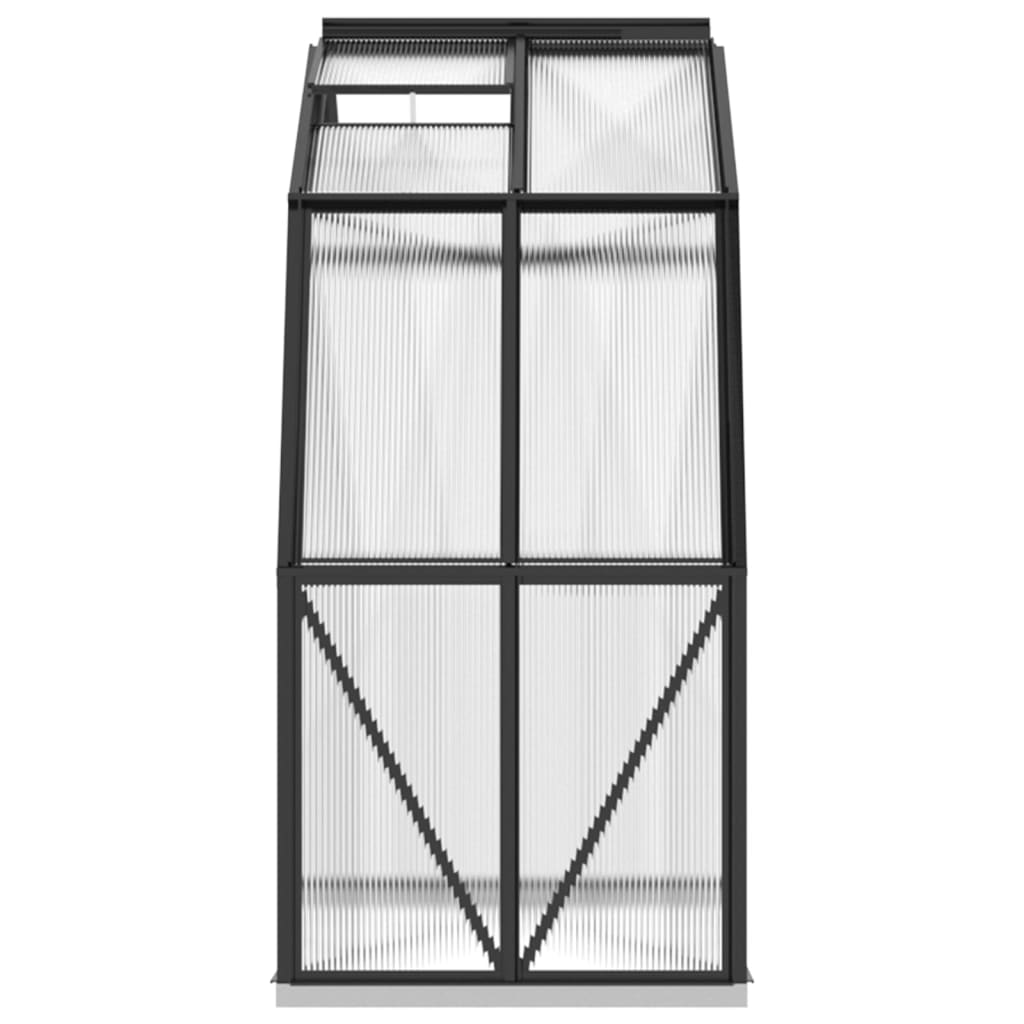 vidaXL Greenhouse with Base Frame Anthracite 3.3 m² Aluminium