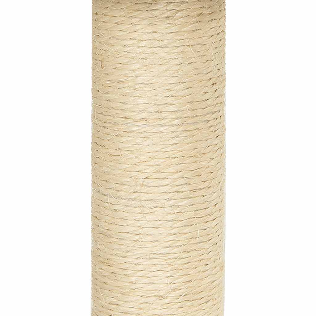 Cat Tree with Sisal Scratching Posts Light Grey 155 cm