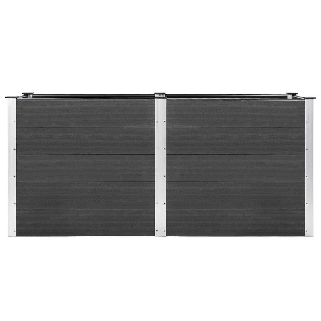 Garden Raised Bed 200x50x91 cm WPC Grey