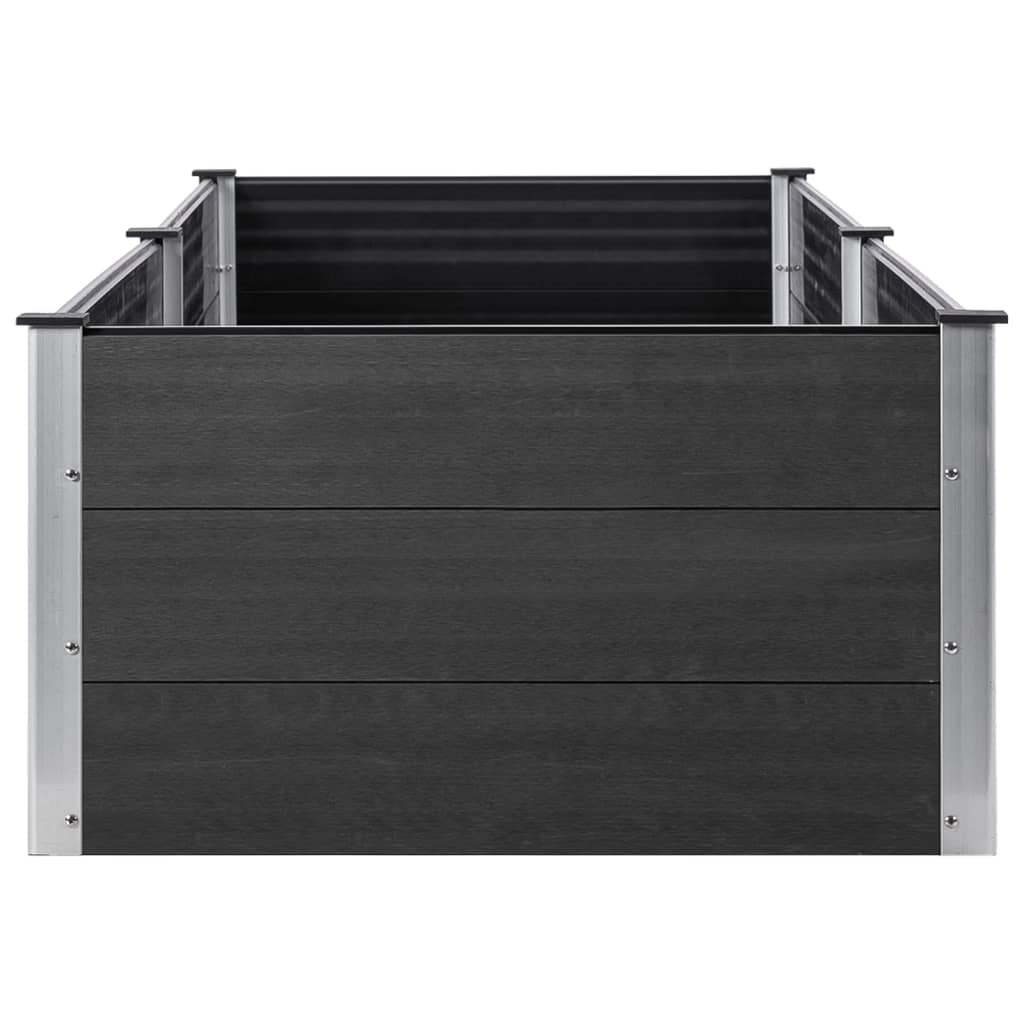 vidaXL Garden Raised Bed 200x100x54 cm WPC Grey