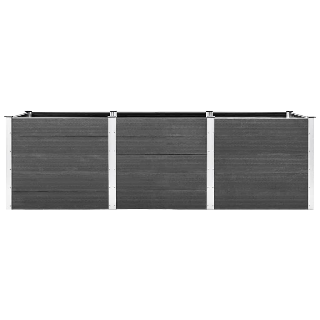 Garden Raised Bed 300x100x91 cm WPC Grey
