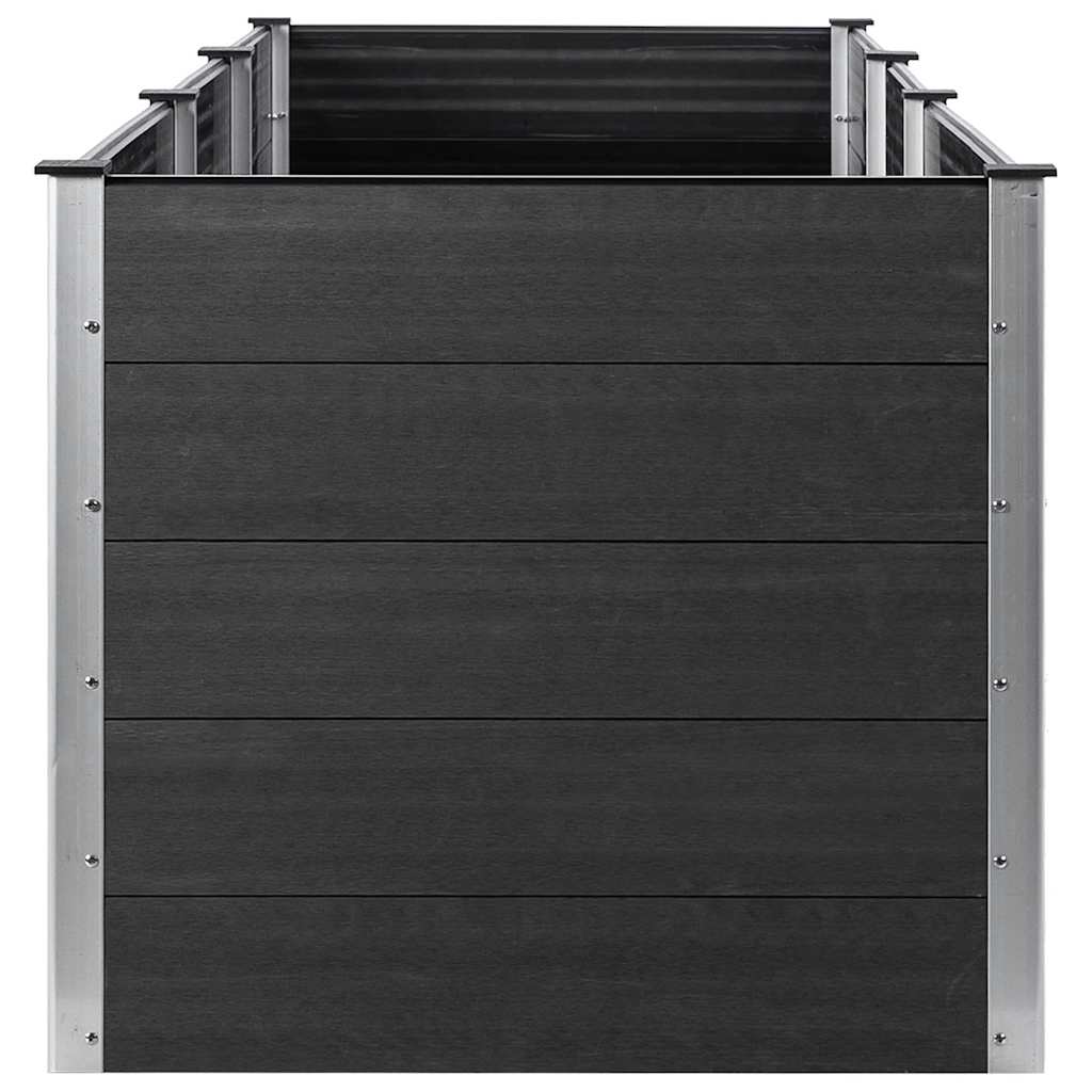 Garden Raised Bed 300x100x91 cm WPC Grey