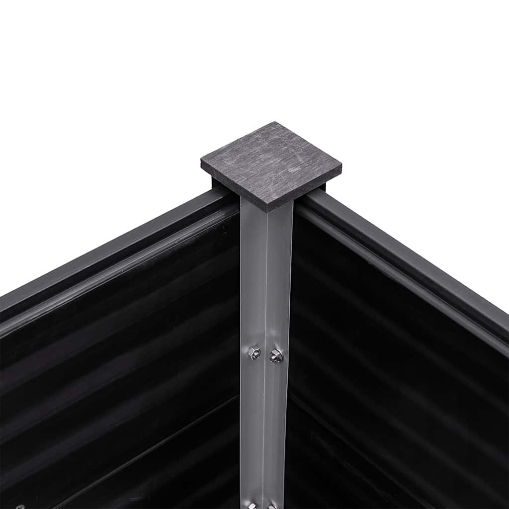 Garden Raised Bed 300x100x91 cm WPC Grey