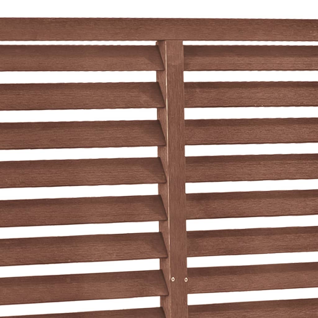 vidaXL Louver Fence WPC 180x180 cm Brown