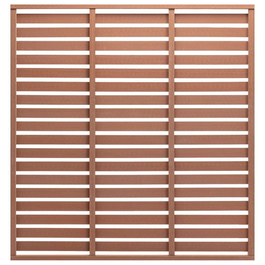 vidaXL Fence Panel WPC 180x180 cm Brown