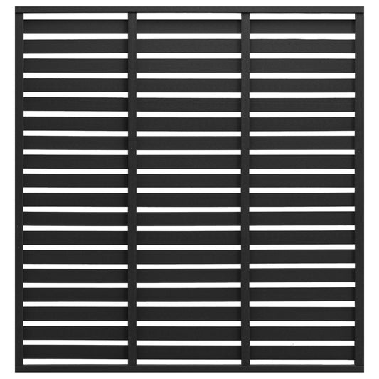 vidaXL Fence Panel WPC 180x180 cm Black