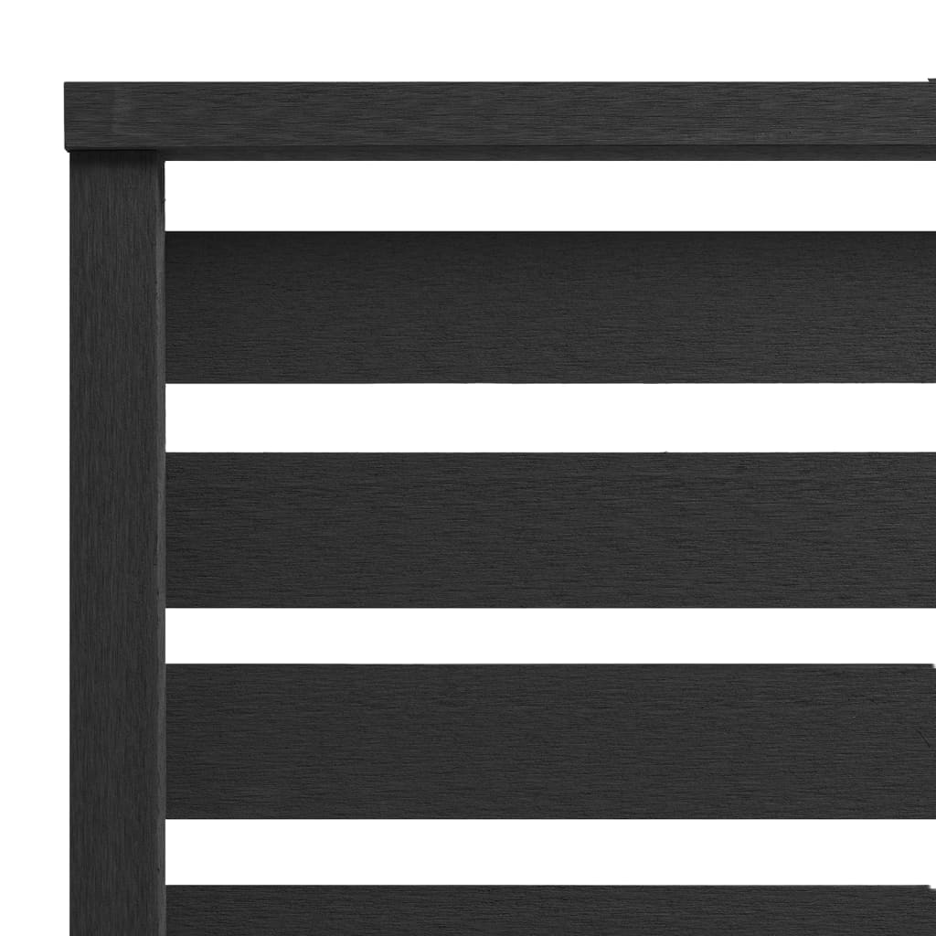 vidaXL Fence Panel WPC 180x180 cm Black