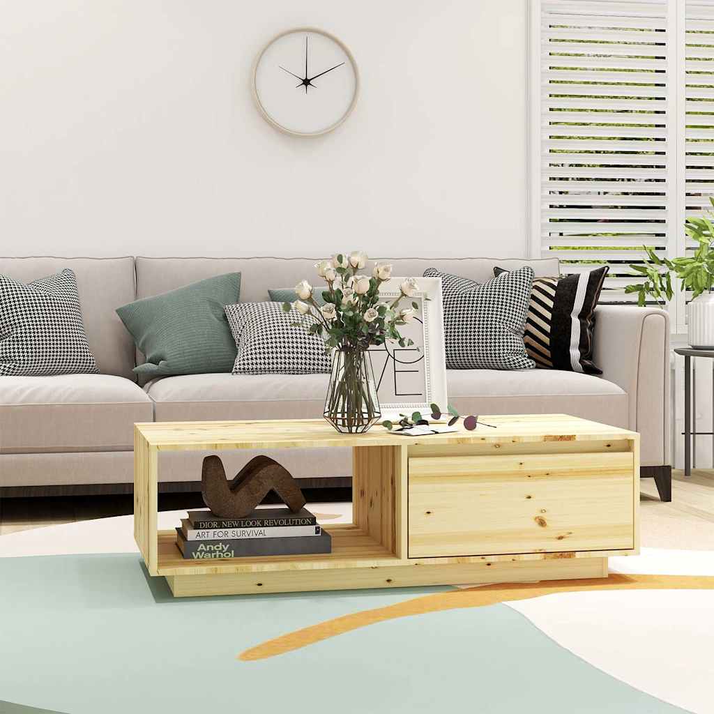Coffee Table 110x50x33,5 cm Solid Wood Fir