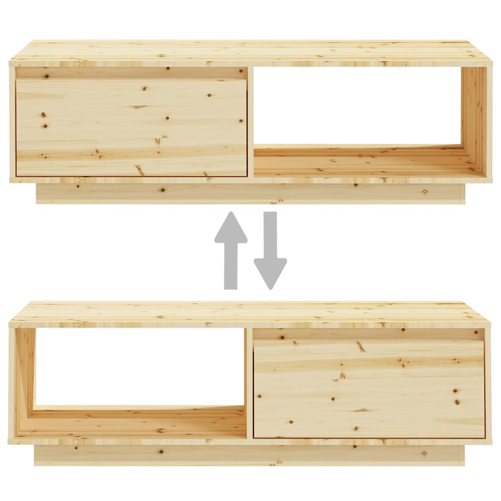 Coffee Table 110x50x33,5 cm Solid Wood Fir
