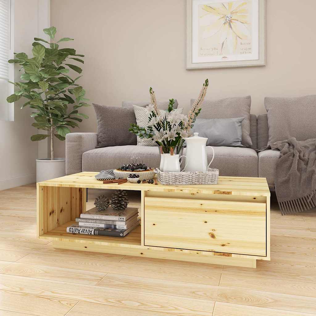 Coffee Table 110x50x33,5 cm Solid Wood Fir