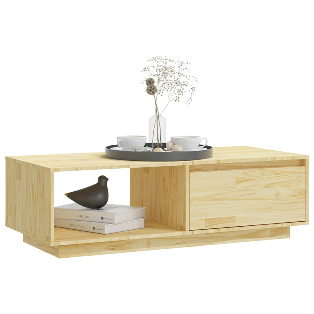 809882 vidaXL Coffee Table 110x50x33,5 cm Solid Wood Pine
