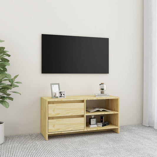 vidaXL TV Cabinet 80x31x39 cm Solid Pinewood