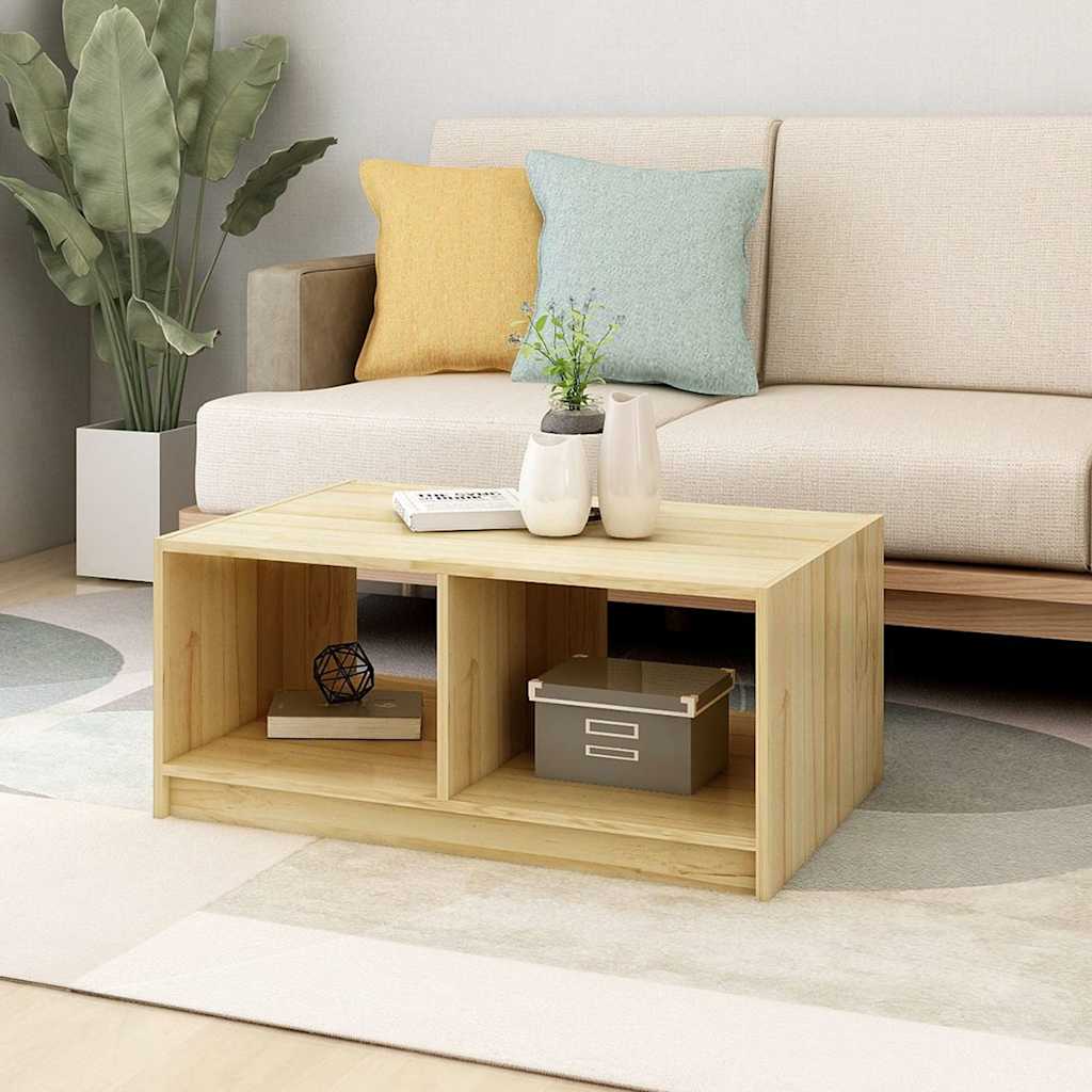 809906 vidaXL Coffee Table 75x50x33,5 cm Solid Wood Pine