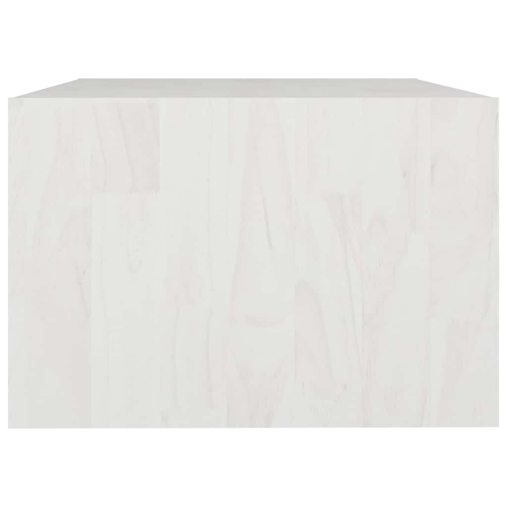 809907 vidaXL Coffee Table White 75x50x33,5 cm Solid Wood Pine