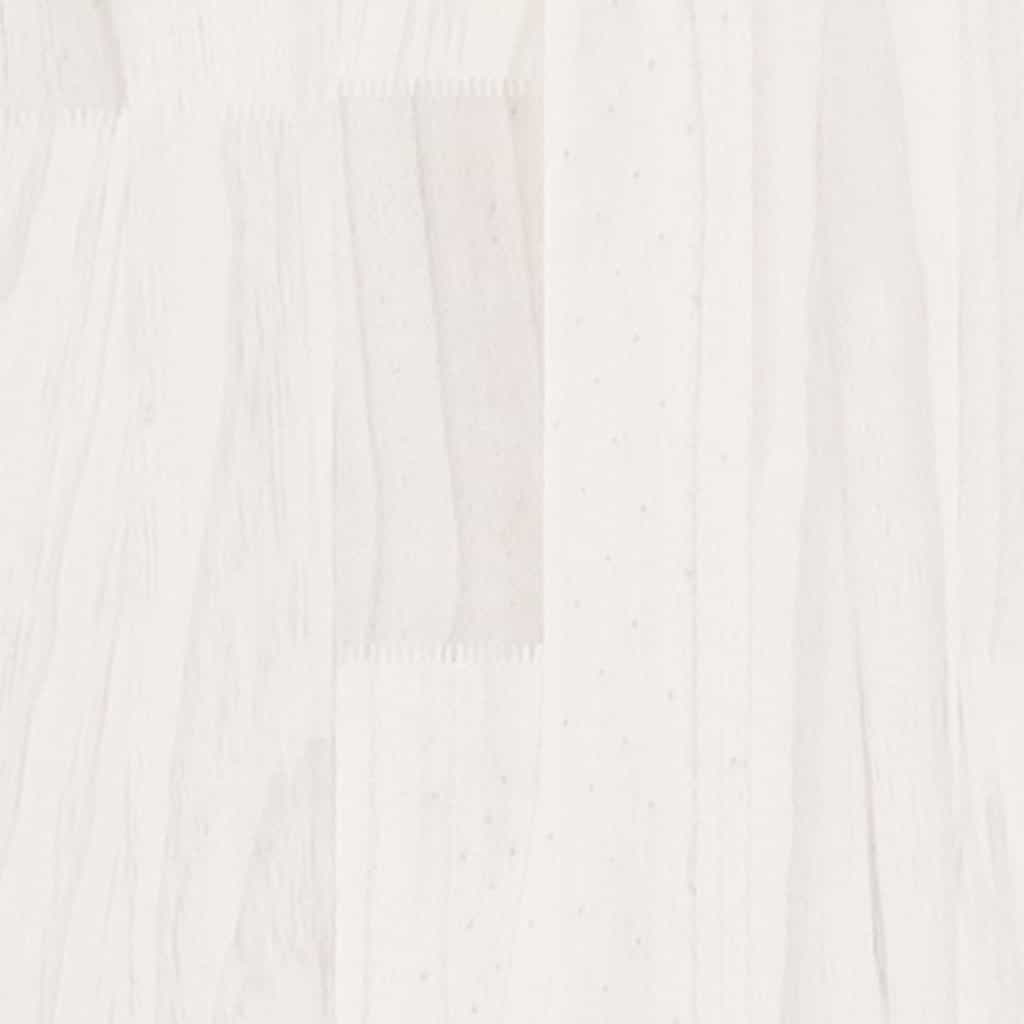 809907 vidaXL Coffee Table White 75x50x33,5 cm Solid Wood Pine