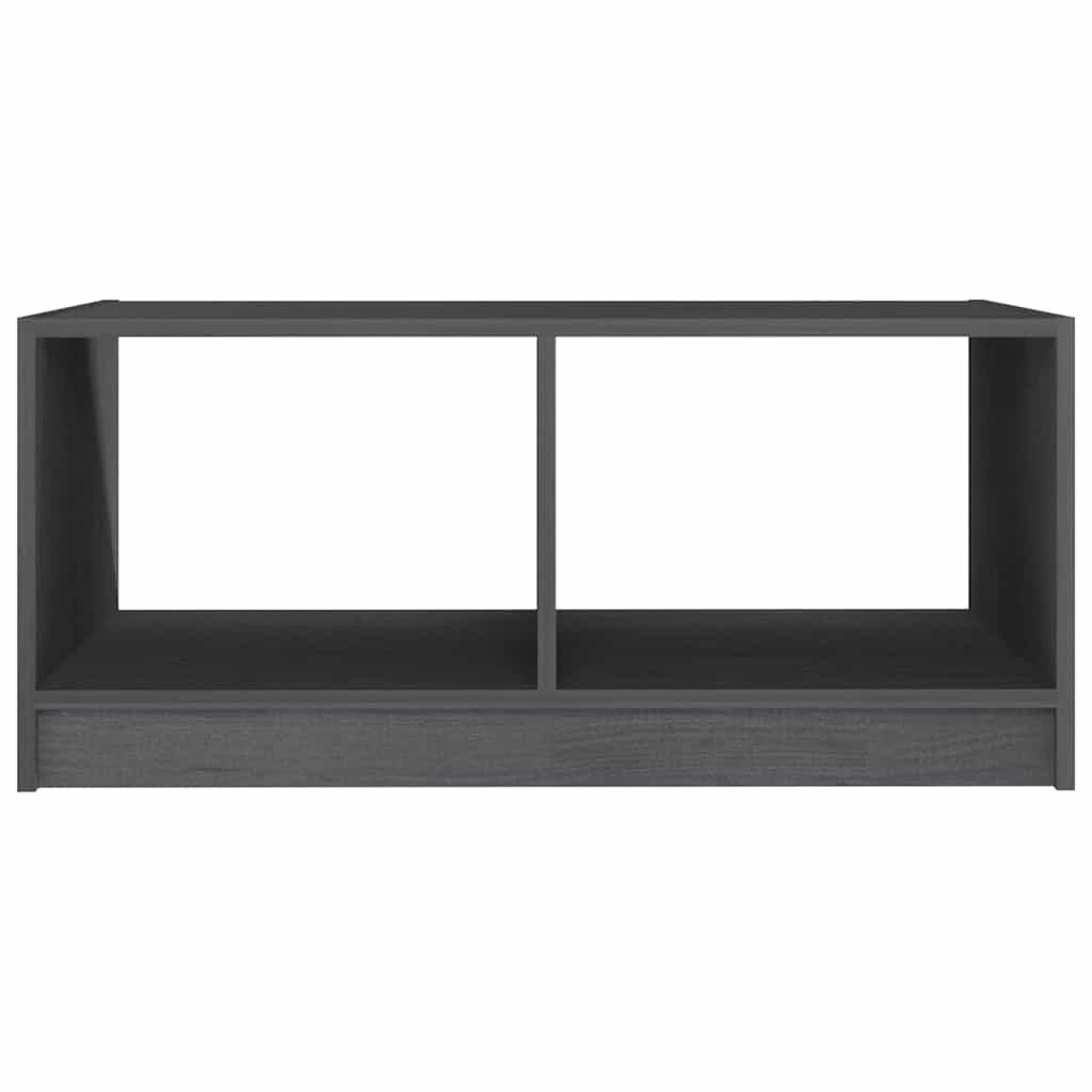 809908 vidaXL Coffee Table Grey 75x50x33,5 cm Solid Wood Pine