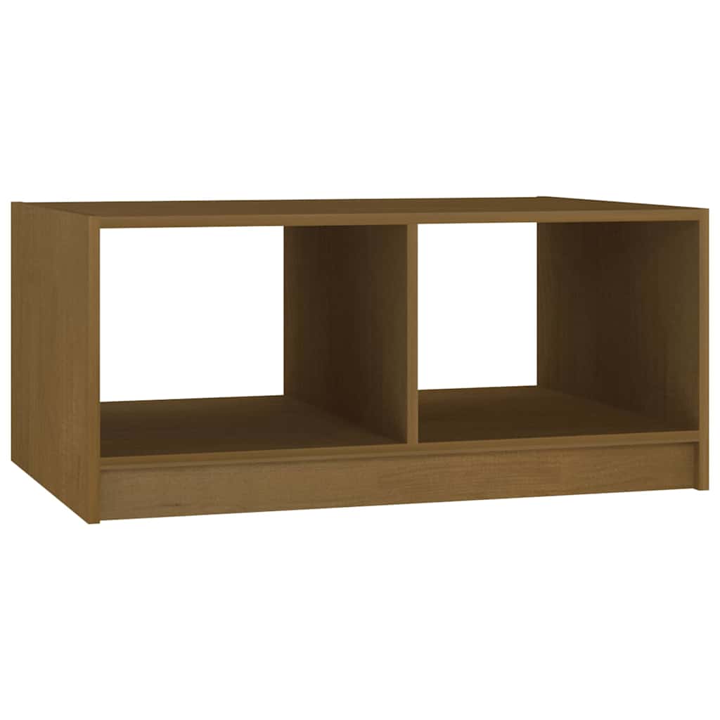 809909 vidaXL Coffee Table Honey Brown 75x50x33,5 cm Solid Wood Pine