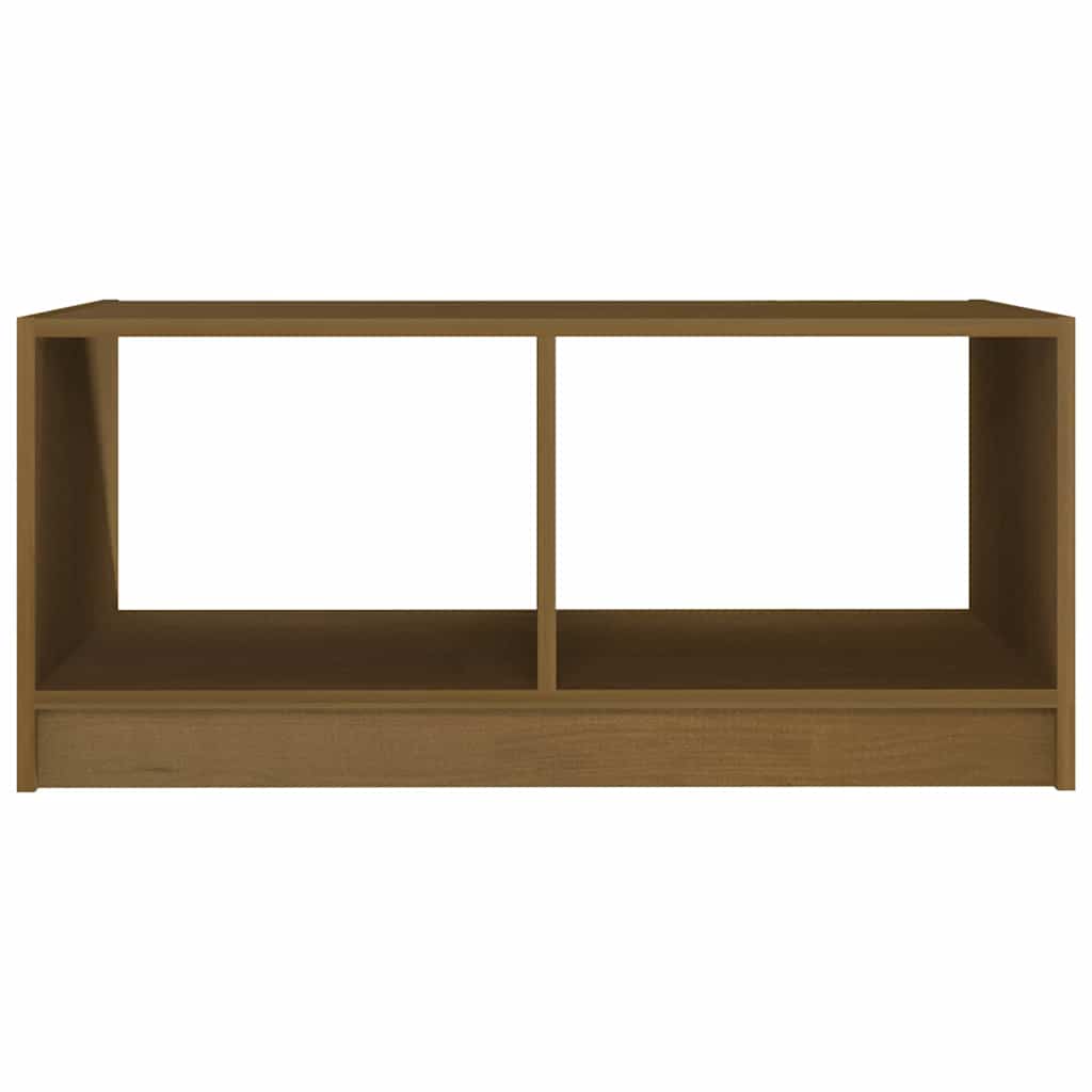 809909 vidaXL Coffee Table Honey Brown 75x50x33,5 cm Solid Wood Pine