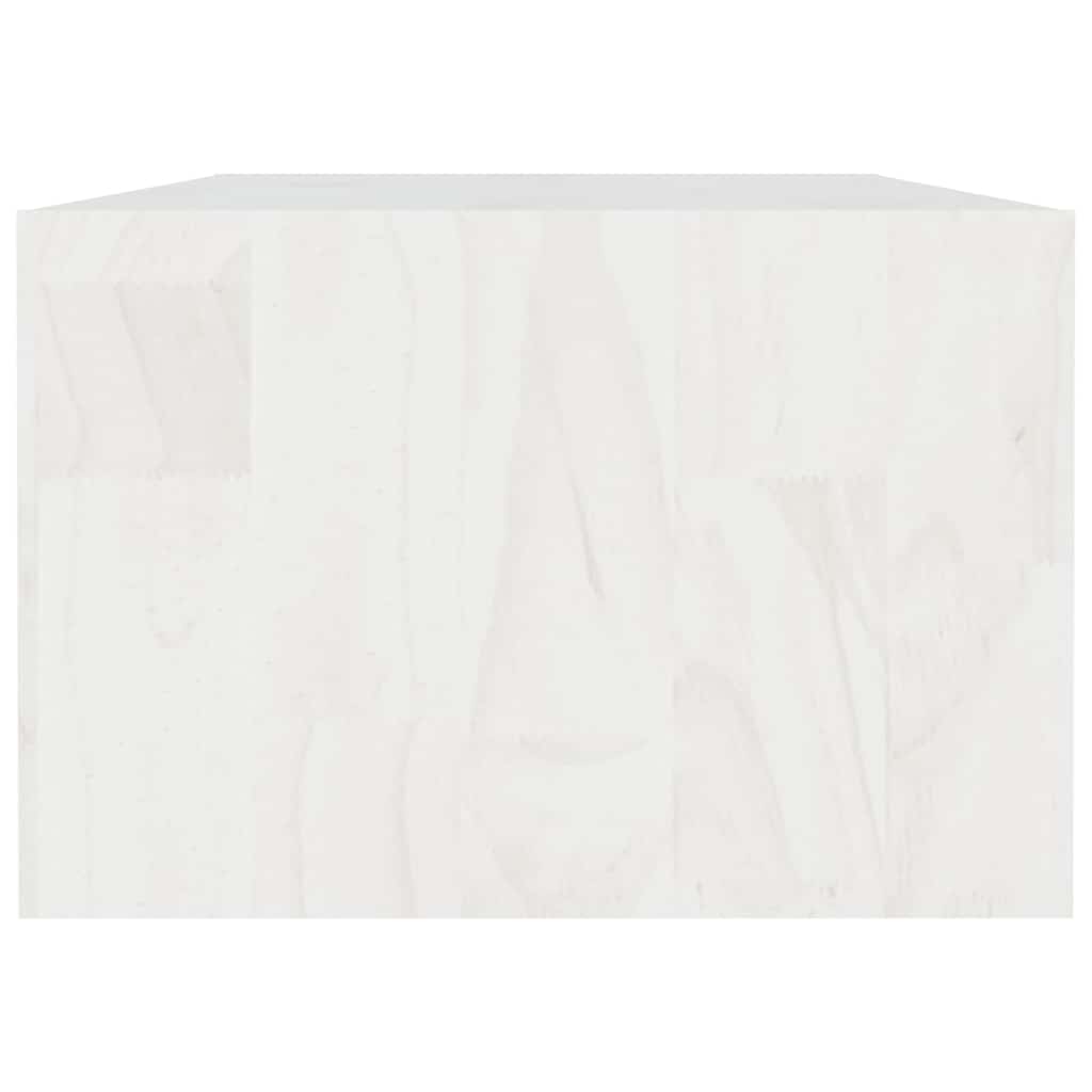 809913 vidaXL Coffee Table White 110x50x34 cm Solid Wood Pine