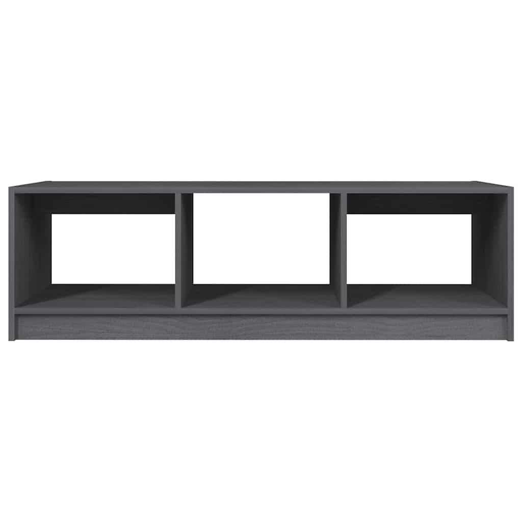 809914 vidaXL Coffee Table Grey 110x50x34 cm Solid Wood Pine