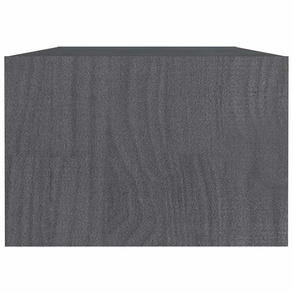 809914 vidaXL Coffee Table Grey 110x50x34 cm Solid Wood Pine