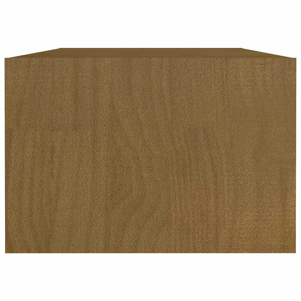 809915 vidaXL Coffee Table Honey Brown 110x50x34 cm Solid Wood Pine