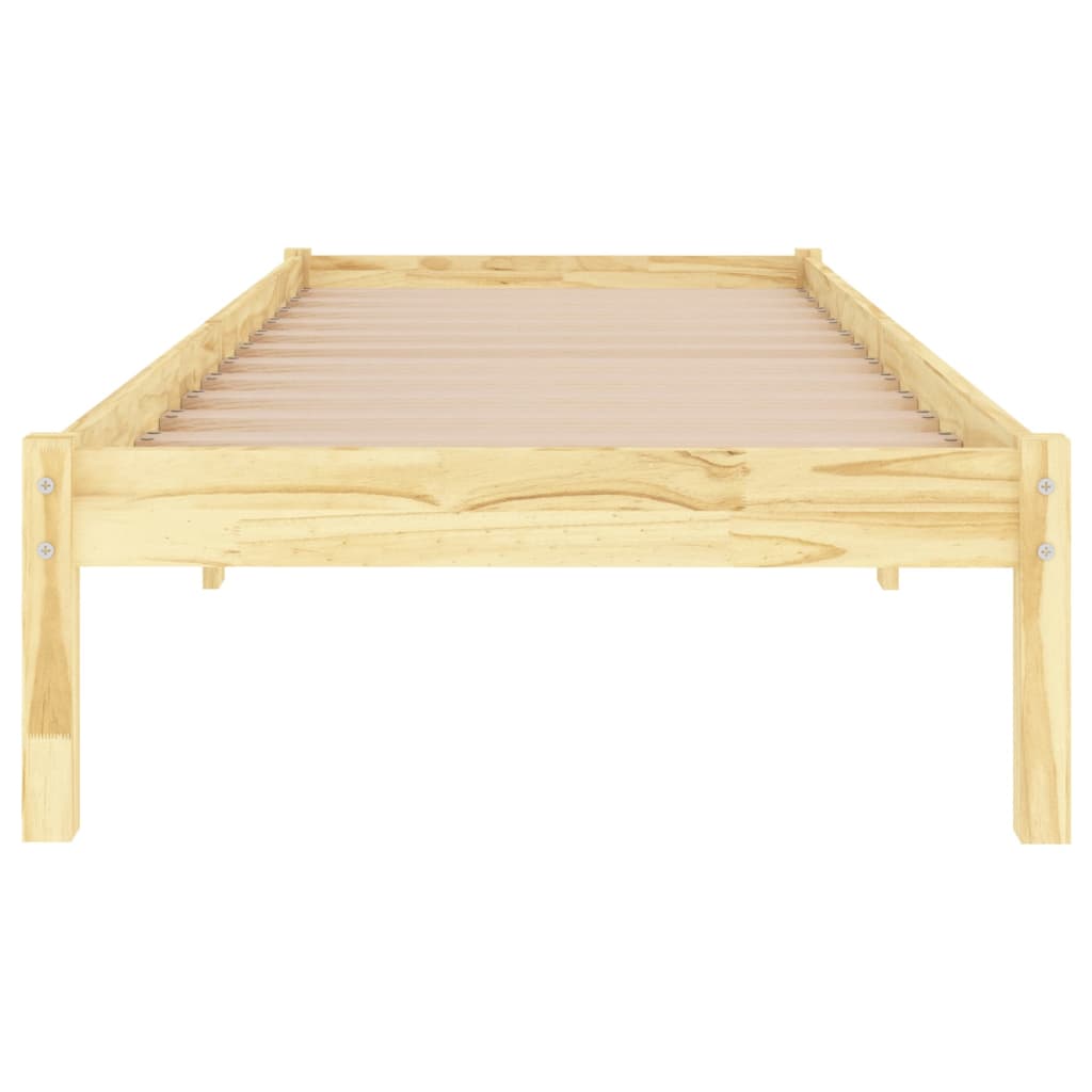Bed Frame | Natural Wood | Solid Pine Wood | Single | Durable | Bed Frame