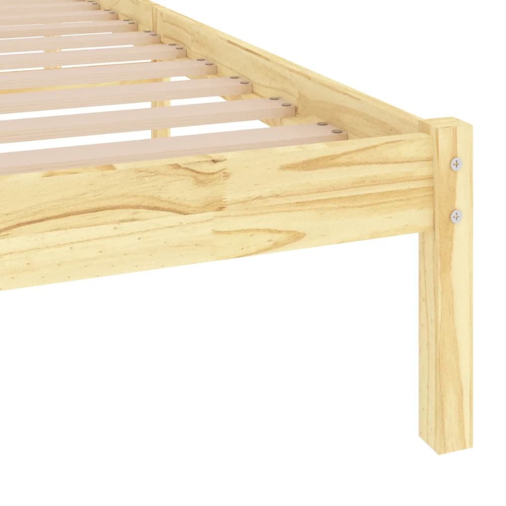 Bed Frame | Natural Wood | Solid Pine Wood | Single | Durable | Bed Frame