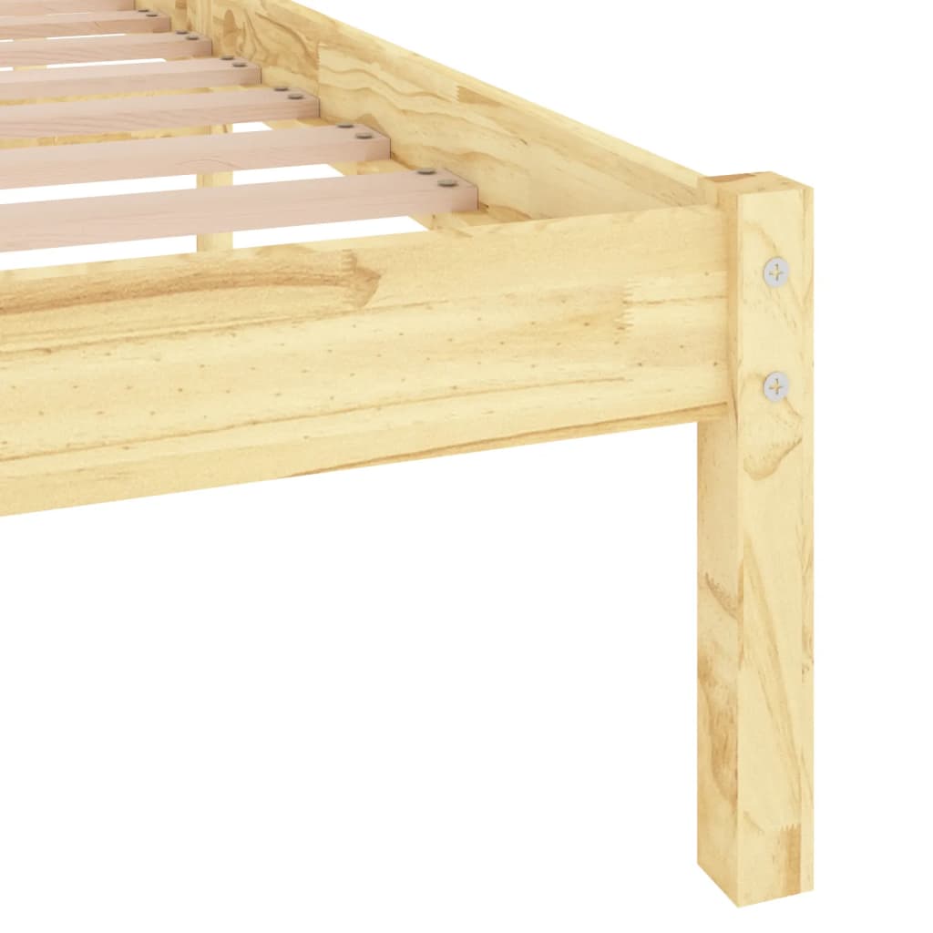 vidaXL Bed Frame without Mattress Solid Wood Double