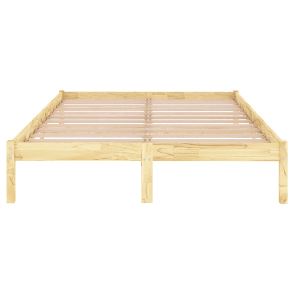 810017 vidaXL Bed Frame without Mattress Solid Wood 140x200 cm