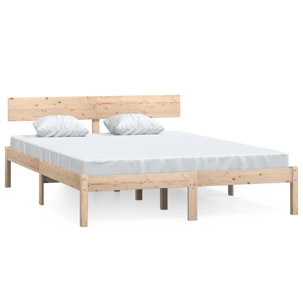 Bed Frame | Pinewood natural | Solid pinewood | King Size | Durable