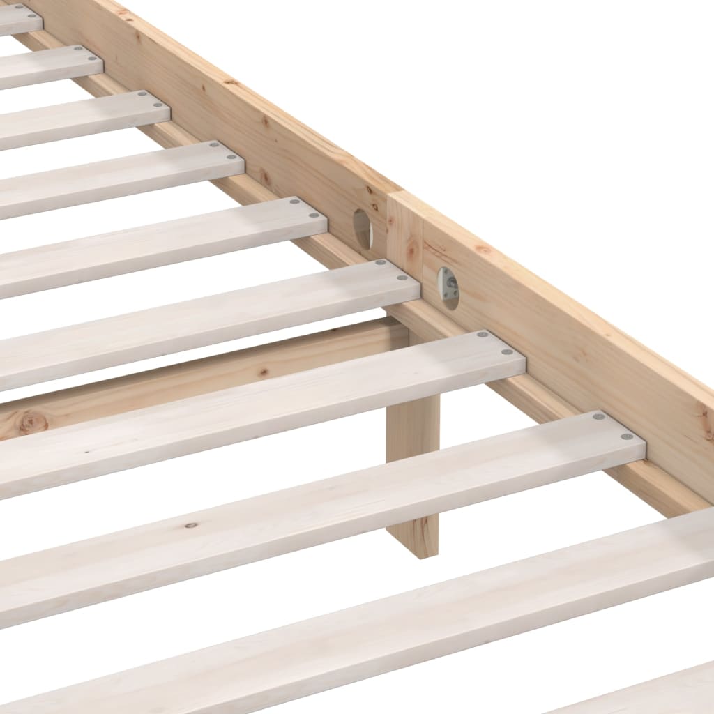 Bed Frame | Pinewood natural | Solid pinewood | King Size | Durable