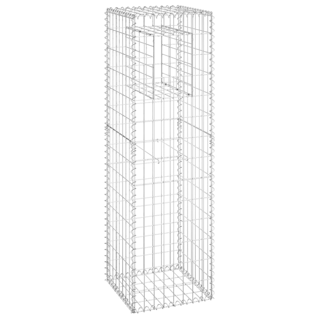 vidaXL Gabion Basket Post 40x40x140 cm Iron