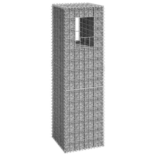 vidaXL Gabion Basket Post 40x40x140 cm Iron