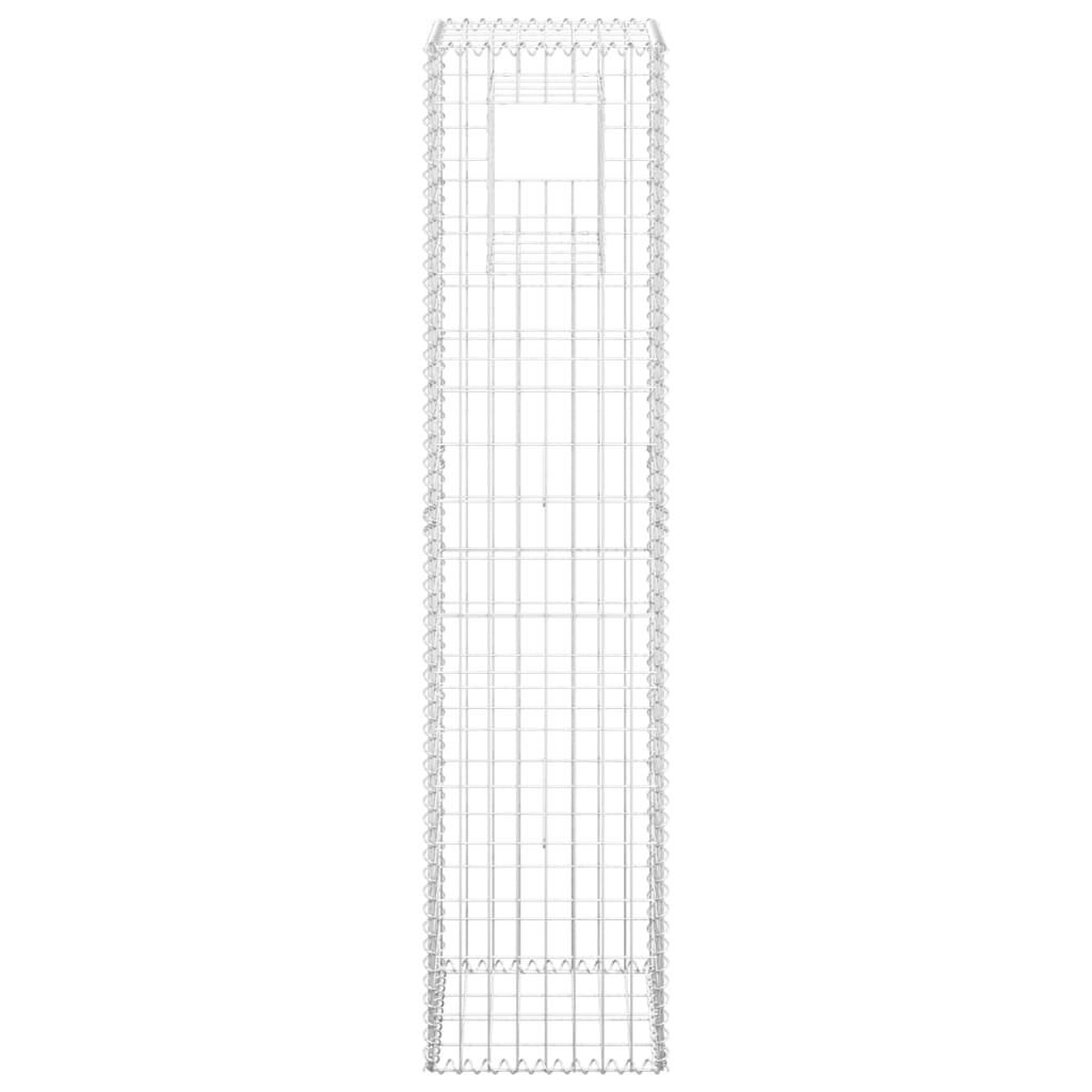 vidaXL Gabion Basket Post 40x40x180 cm Iron