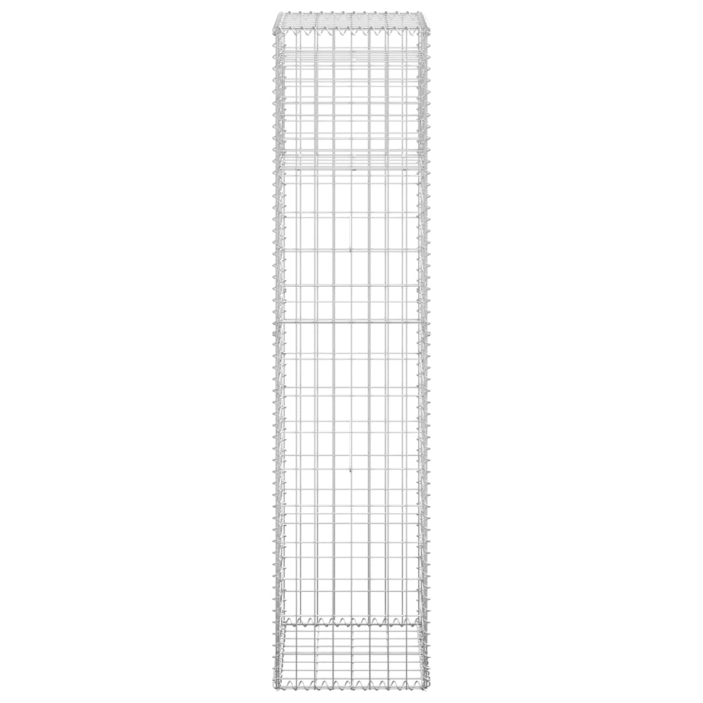 vidaXL Gabion Basket Post 40x40x180 cm Iron