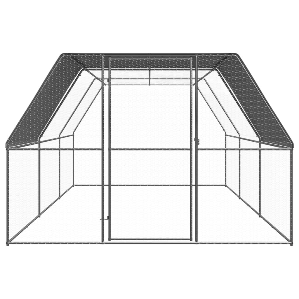 Outdoor Chicken Cage 3x6x2 m Galvanised Steel