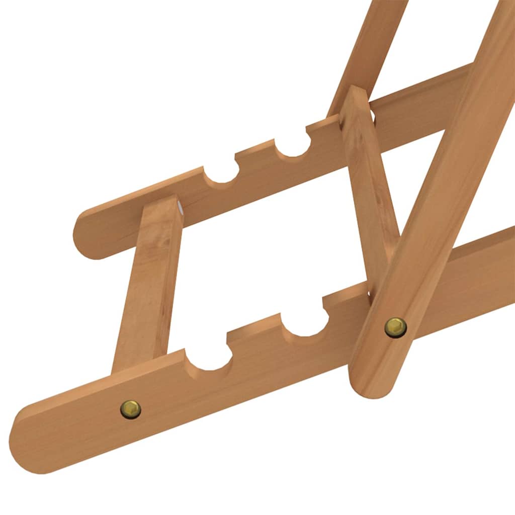 Beach Chair | Blue | Teak wood, Polyester | Medium |  Foldable