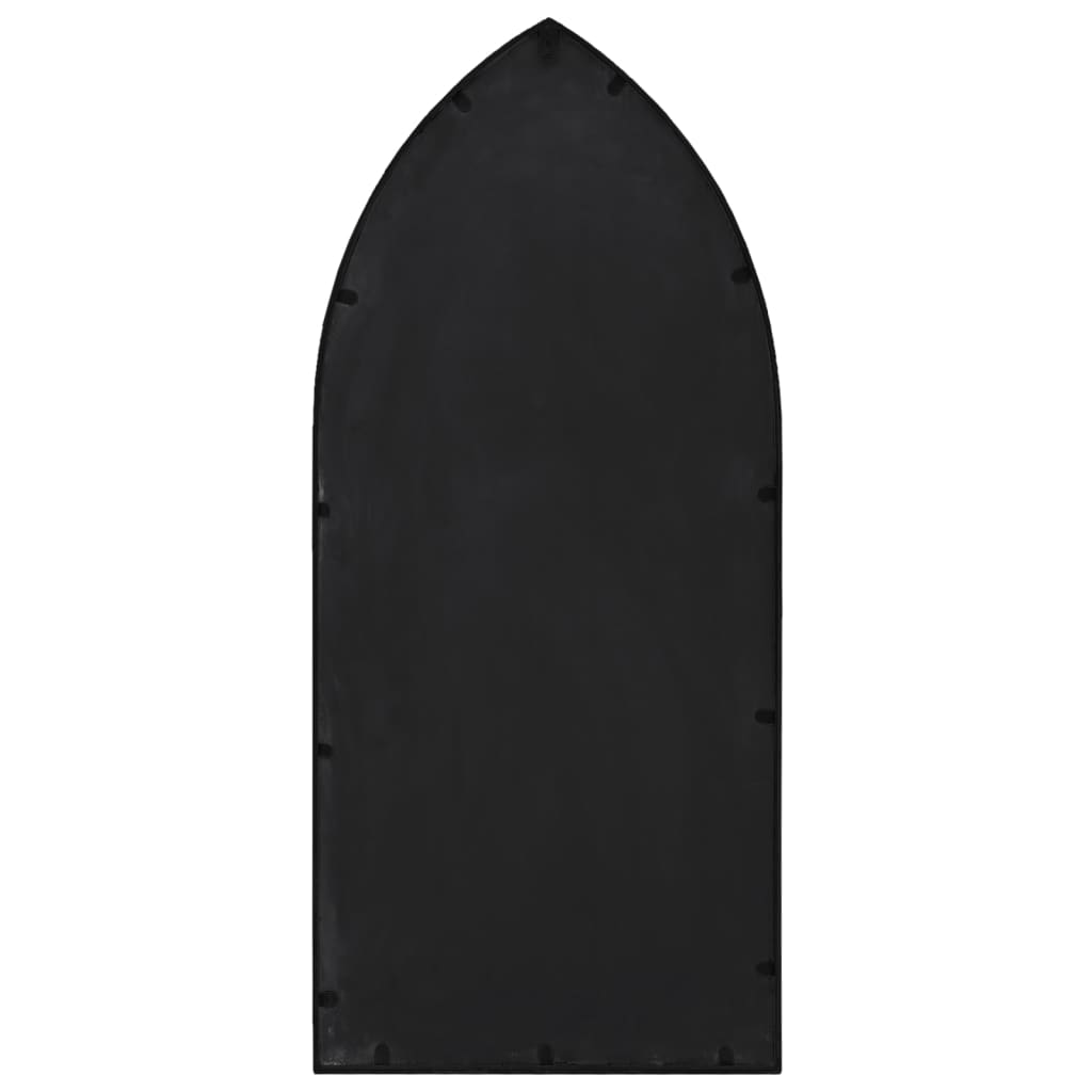 Garden Mirror | Black | Iron, Glass | Decorative Inlays | Garden Mirror
